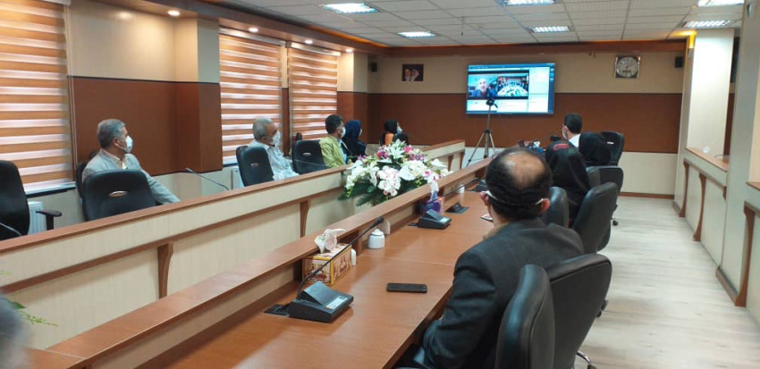 با حضور دکتر امید رئیس دانشگاه جامع علمی کاربردی از طریق ویدئو کنفرانس