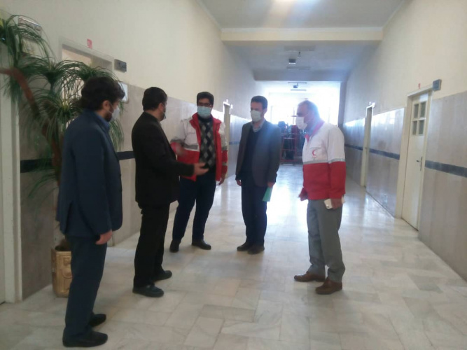 بازدید ریاست واحد استان همدان از مراکز آموزشی خانه کارگر، هلال احمر و فرماندهی انتظامی استان همدان